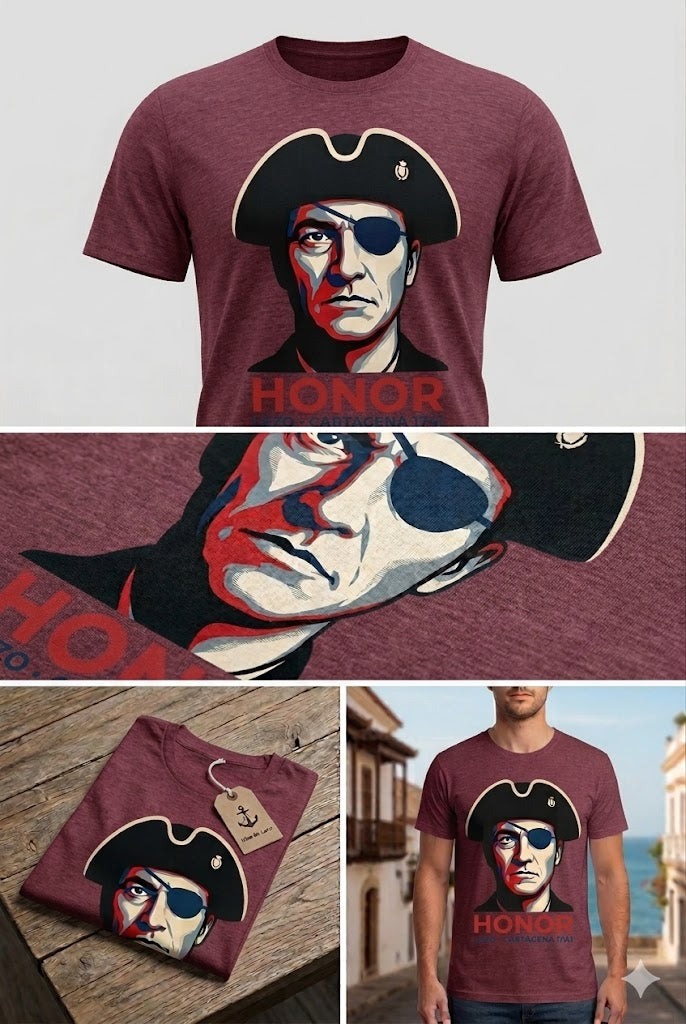 HONOR – Camiseta de Blas de Lezo | Cartagena de Indias 1741